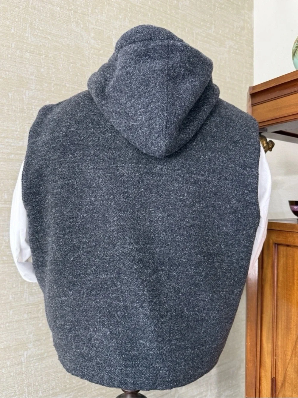 Y2K Nordstrom Rubbish XL Men’s Hoodie Vest Leather Wool Twilight BP Grunge Skate